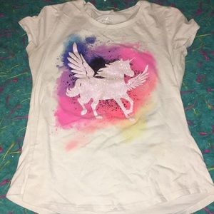 Rainbow unicorn tee